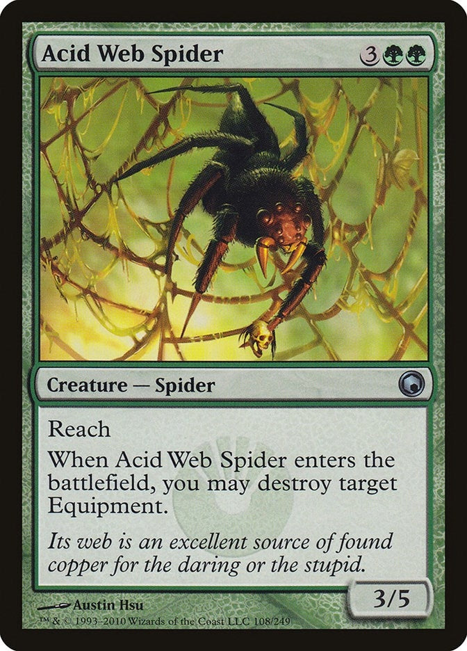 Image for Acid Web Spider (108) [Scars of Mirrodin] - Magic: The Gathering