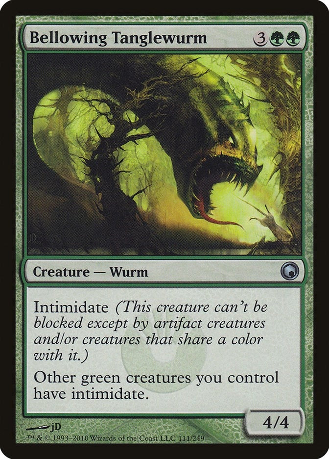 Image for Bellowing Tanglewurm (111) [Scars of Mirrodin] - Magic: The Gathering