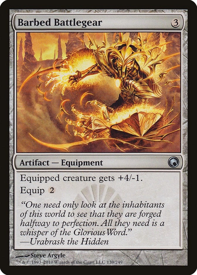 Image for Barbed Battlegear (139) [Scars of Mirrodin] - Magic: The Gathering