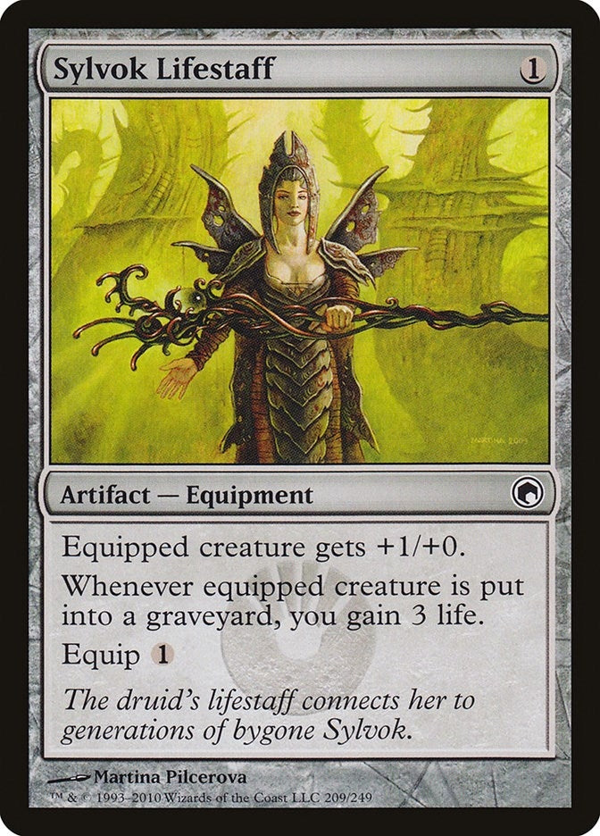Image for Sylvok Lifestaff (209) [Scars of Mirrodin] - Magic: The Gathering