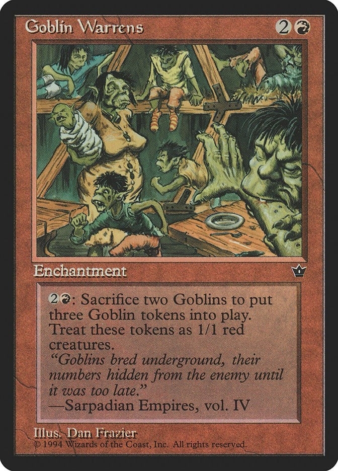 Image for Goblin Warrens [Fallen Empires] - Magic: The Gathering