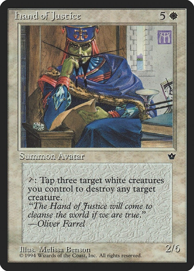 Image for Hand of Justice [Fallen Empires] - Magic: The Gathering