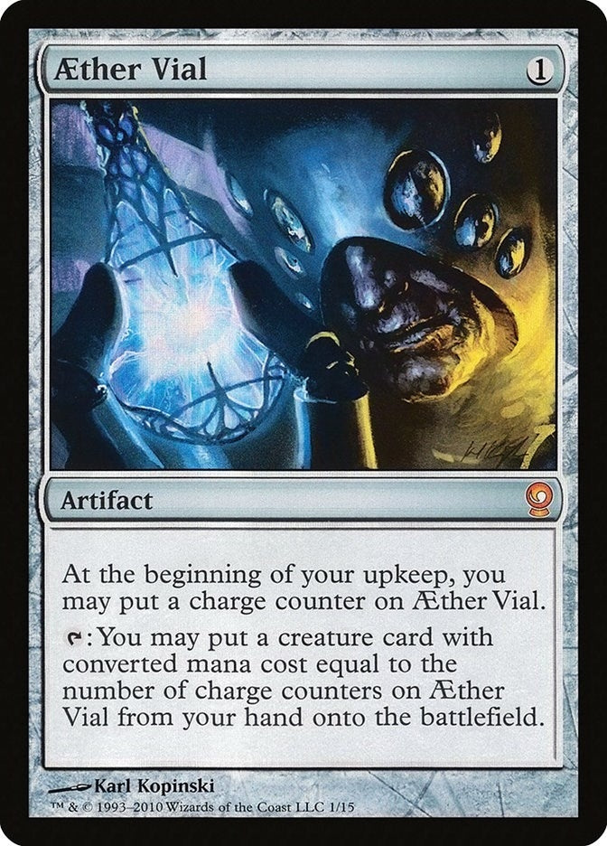 Image for Aether Vial (1) [From the Vault: Relics] - Magic: The Gathering