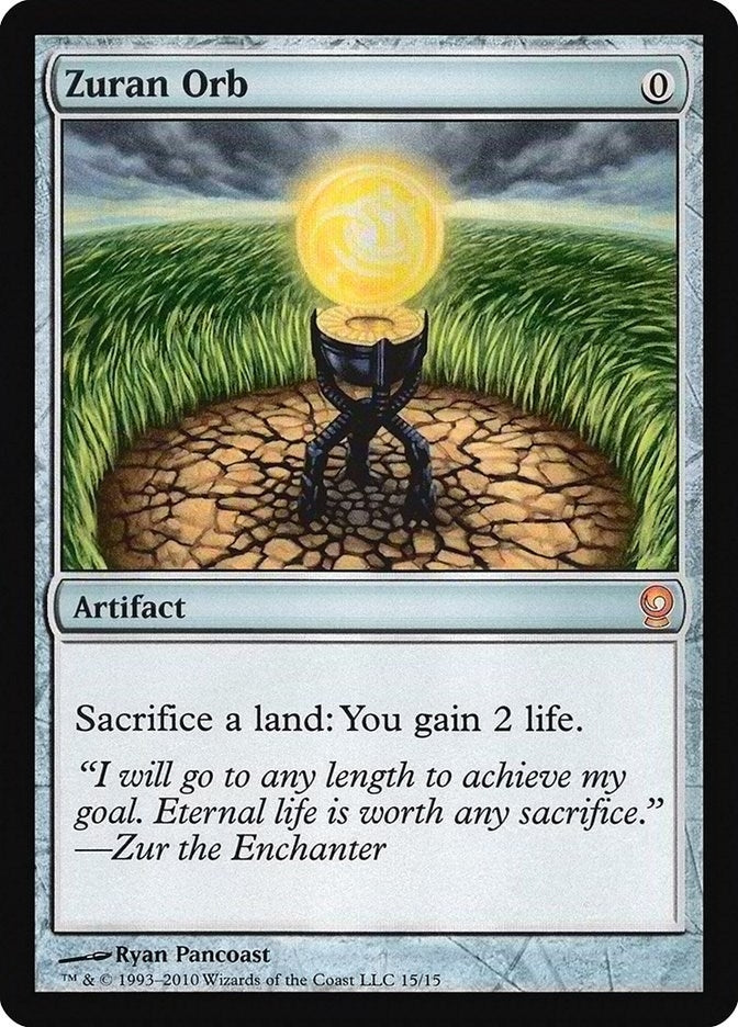 Image for Zuran Orb (15) [From the Vault: Relics] - Magic: The Gathering