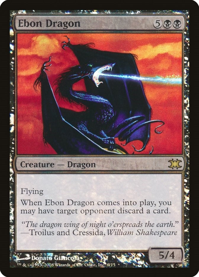 Image for Ebon Dragon (6) [From the Vault: Dragons] - Magic: The Gathering