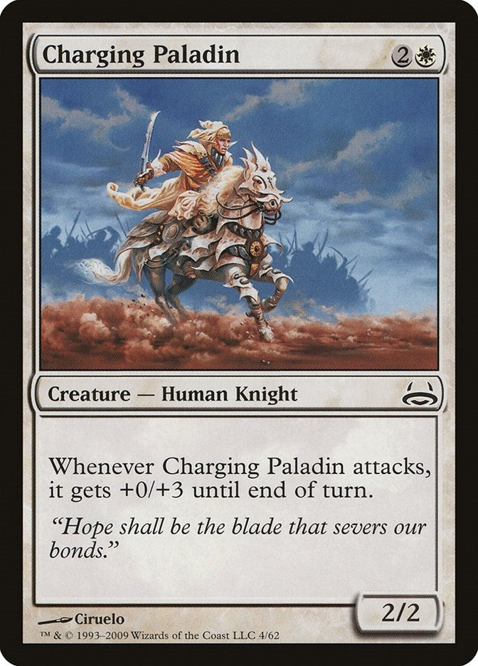 Image for Charging Paladin (4) [Divine vs. Demonic] - Magic: The Gathering