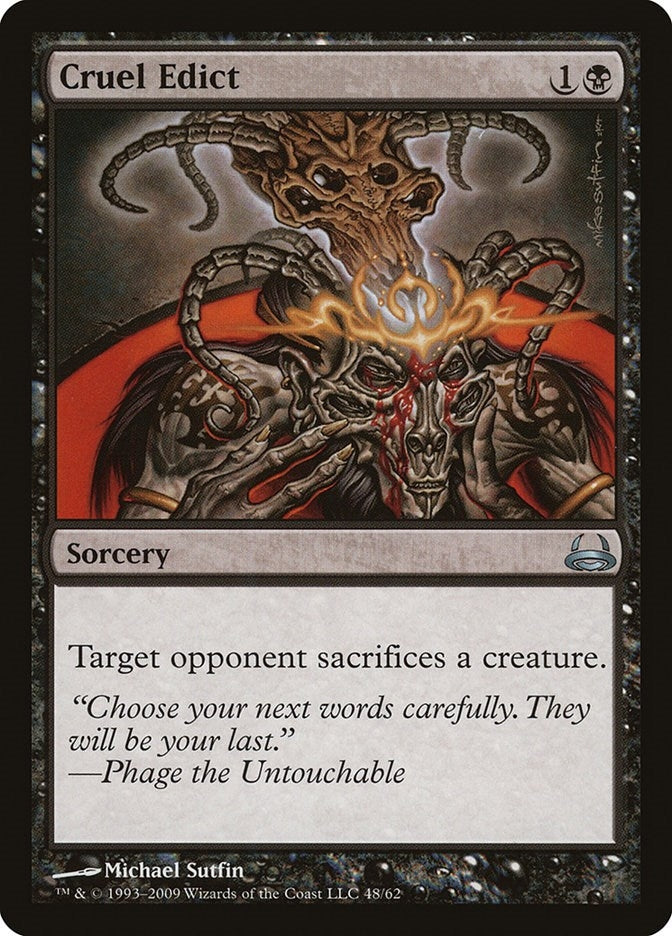 Image for Cruel Edict (48) [Divine vs. Demonic] - Magic: The Gathering