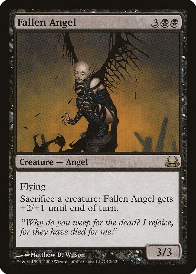 Image for Fallen Angel (42) [Divine vs. Demonic] - Magic: The Gathering
