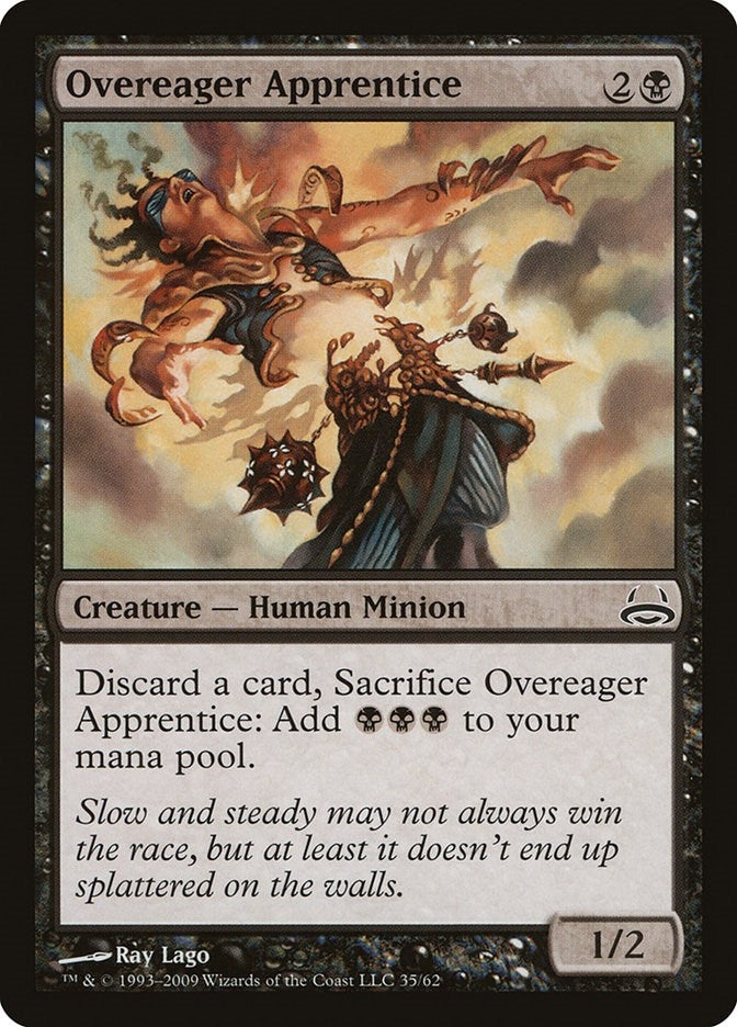 Image for Overeager Apprentice (35) [Divine vs. Demonic] - Magic: The Gathering