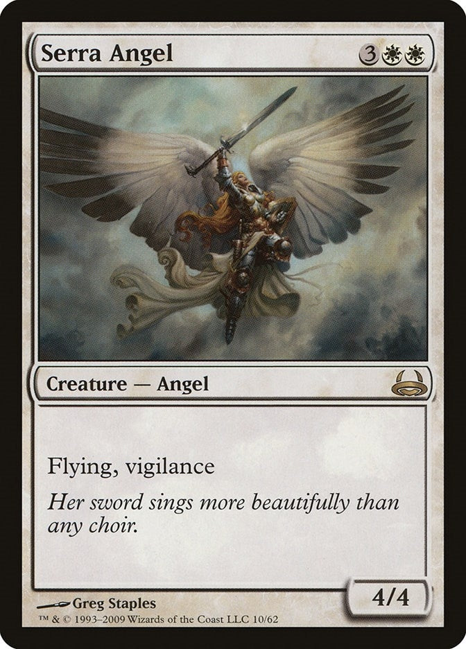 Image for Serra Angel (10) [Divine vs. Demonic] - Magic: The Gathering