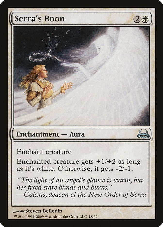 Image for Serra's Boon (18) [Divine vs. Demonic] - Magic: The Gathering