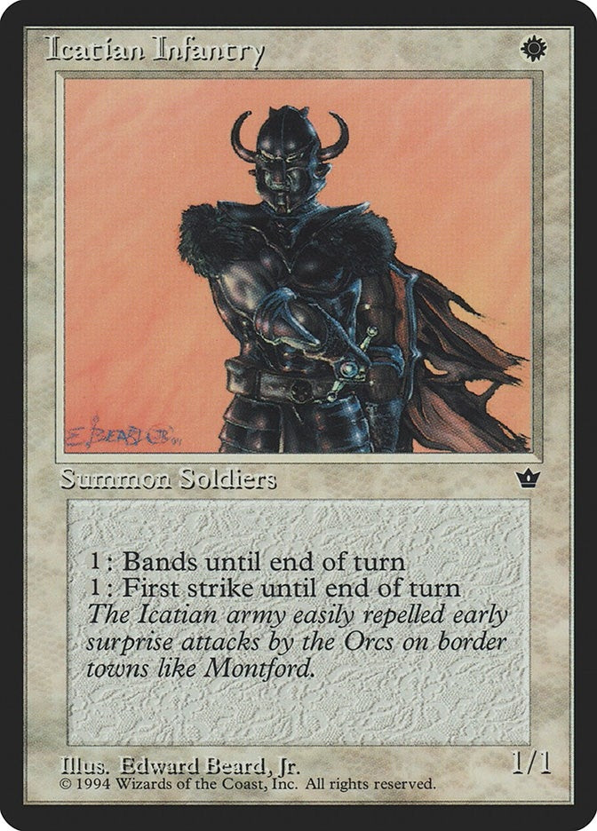 Image for Icatian Infantry (Beard, Jr.) [Fallen Empires] - Magic: The Gathering
