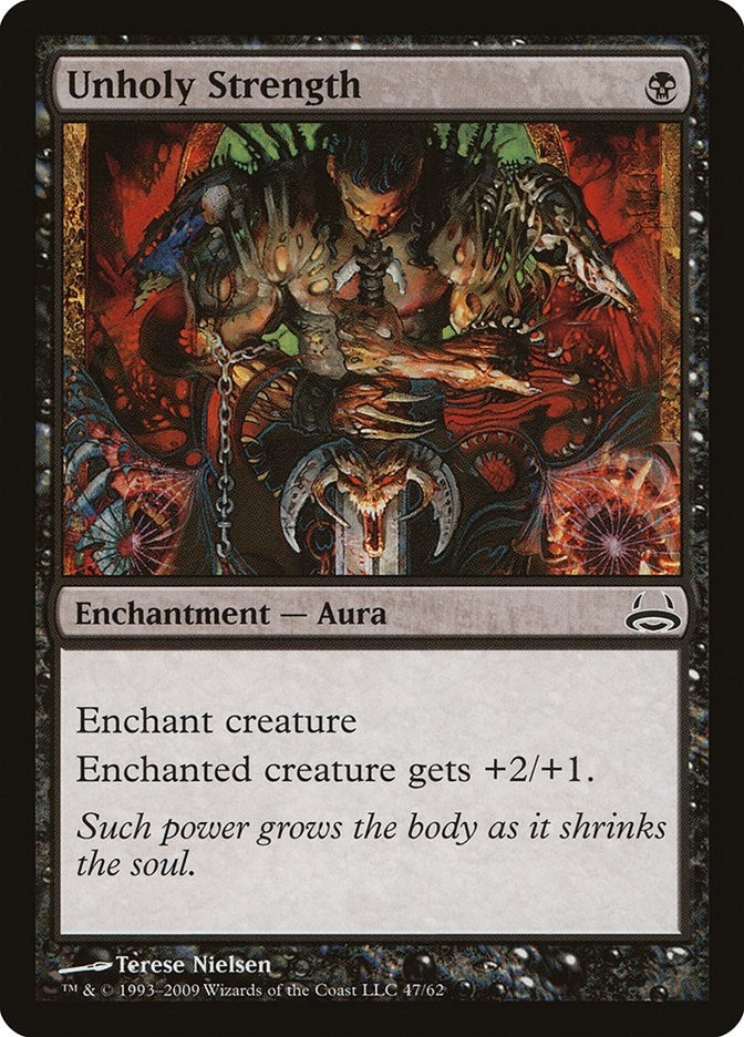 Image for Unholy Strength (47) [Divine vs. Demonic] - Magic: The Gathering