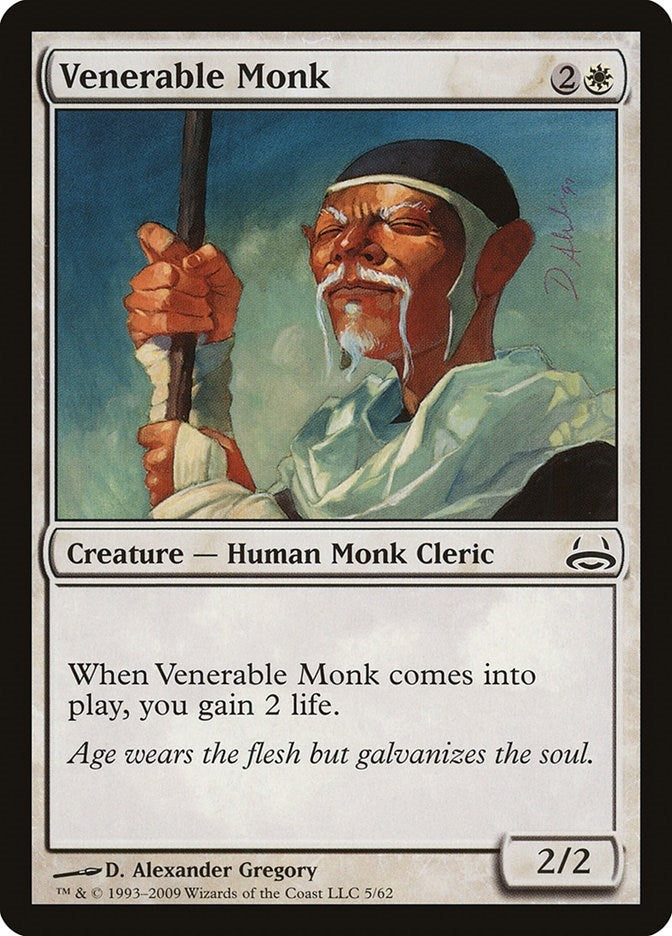 Image for Venerable Monk (5) [Divine vs. Demonic] - Magic: The Gathering