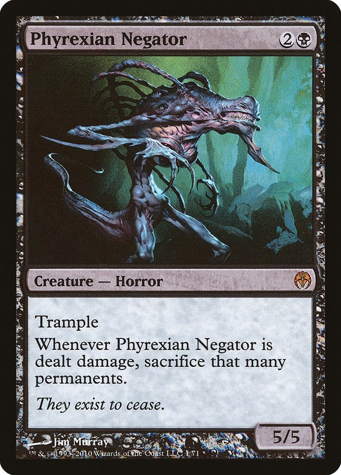 Image for Phyrexian Negator (1) [Phyrexia vs. the Coalition] - Magic: The Gathering