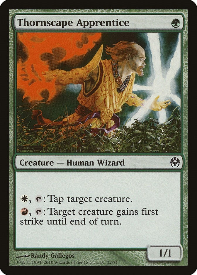 Image for Thornscape Apprentice (37) [Phyrexia vs. the Coalition] - Magic: The Gathering