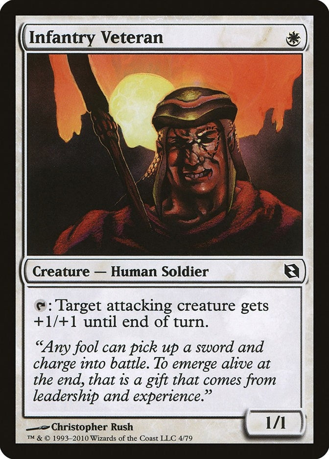 Image for Infantry Veteran (4) [Elspeth vs. Tezzeret] - Magic: The Gathering