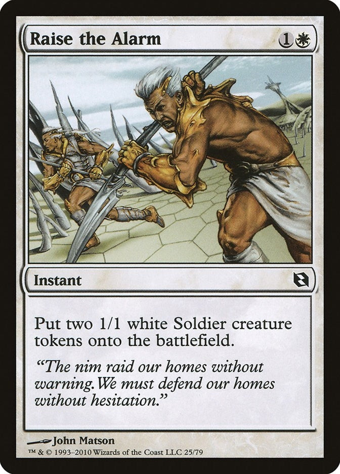 Image for Raise the Alarm (25) [Elspeth vs. Tezzeret] - Magic: The Gathering