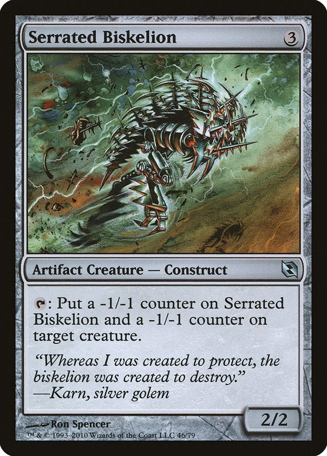 Image for Serrated Biskelion (46) [Elspeth vs. Tezzeret] - Magic: The Gathering