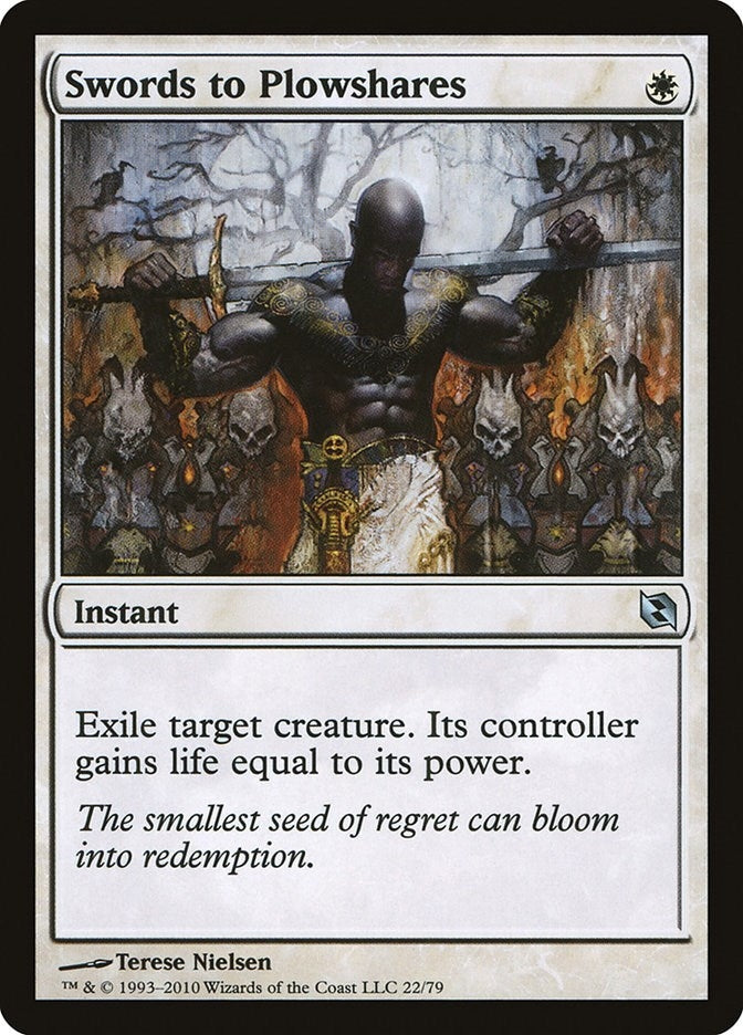 Image for Swords to Plowshares (22) [Elspeth vs. Tezzeret] - Magic: The Gathering