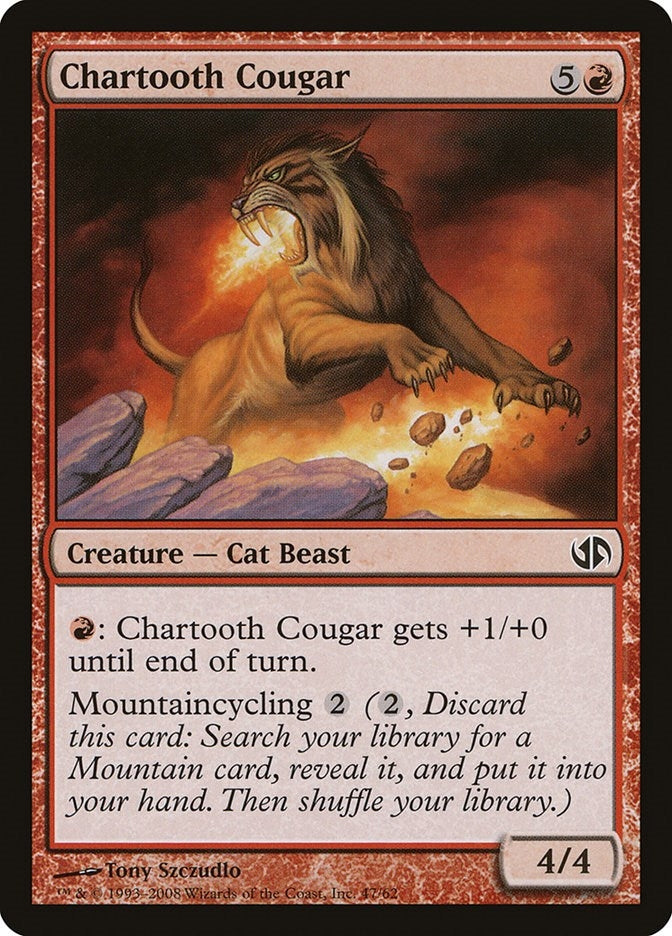 Image for Chartooth Cougar (47) [Jace vs. Chandra] - Magic: The Gathering
