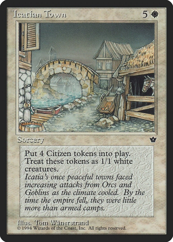 Image for Icatian Town [Fallen Empires] - Magic: The Gathering