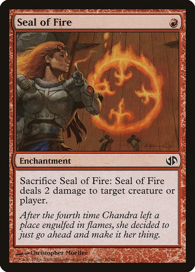 Image for Seal of Fire (50) [Jace vs. Chandra] - Magic: The Gathering