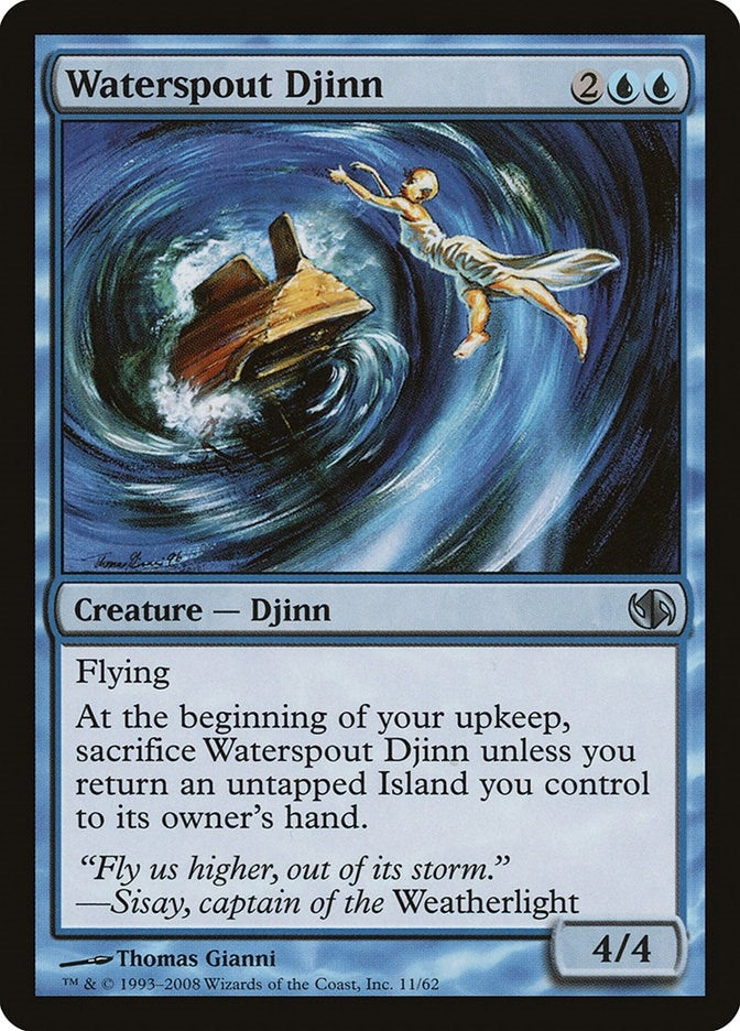 Image for Waterspout Djinn (11) [Jace vs. Chandra] - Magic: The Gathering
