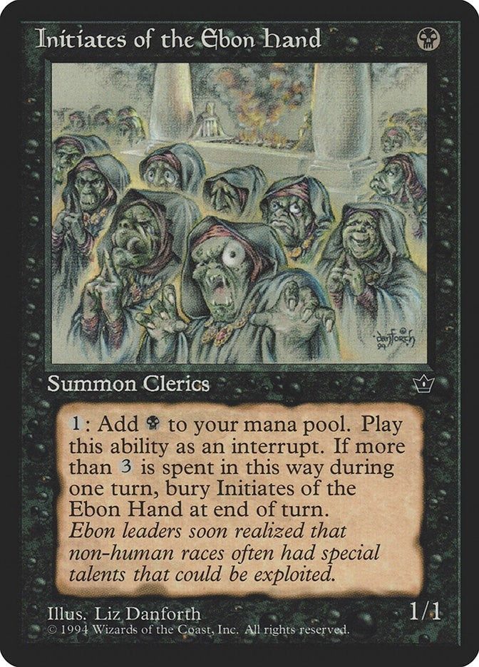 Image for Initiates of the Ebon Hand (Danforth) [Fallen Empires] - Magic: The Gathering