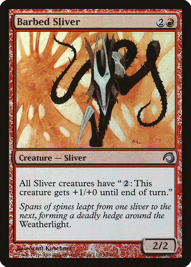 Image for Barbed Sliver (18) [Premium Deck Series: Slivers] - Magic: The Gathering