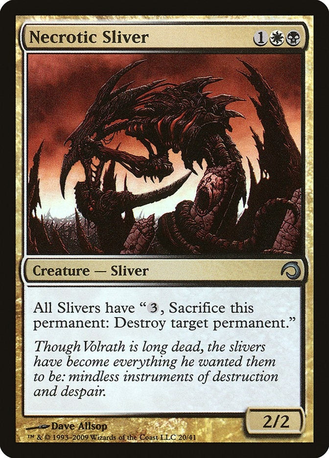 Image for Necrotic Sliver (20) [Premium Deck Series: Slivers] - Magic: The Gathering