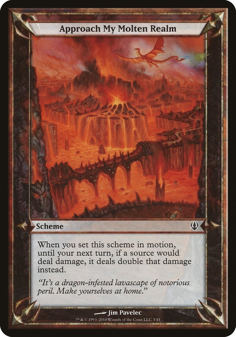 Image for Approach My Molten Realm (Archenemy) [Oversize Cards] - Magic: The Gathering