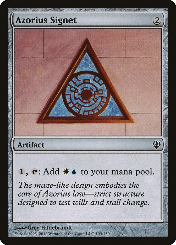 Image for Azorius Signet (103) [Archenemy] - Magic: The Gathering