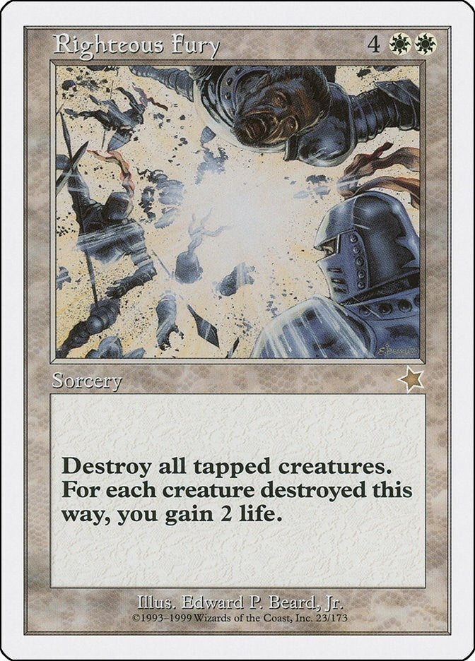 Image for Righteous Fury (23) [Starter 1999] - Magic: The Gathering