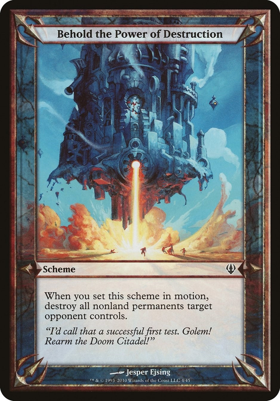 Image for Behold the Power of Destruction (Archenemy) [Oversize Cards] - Magic: The Gathering