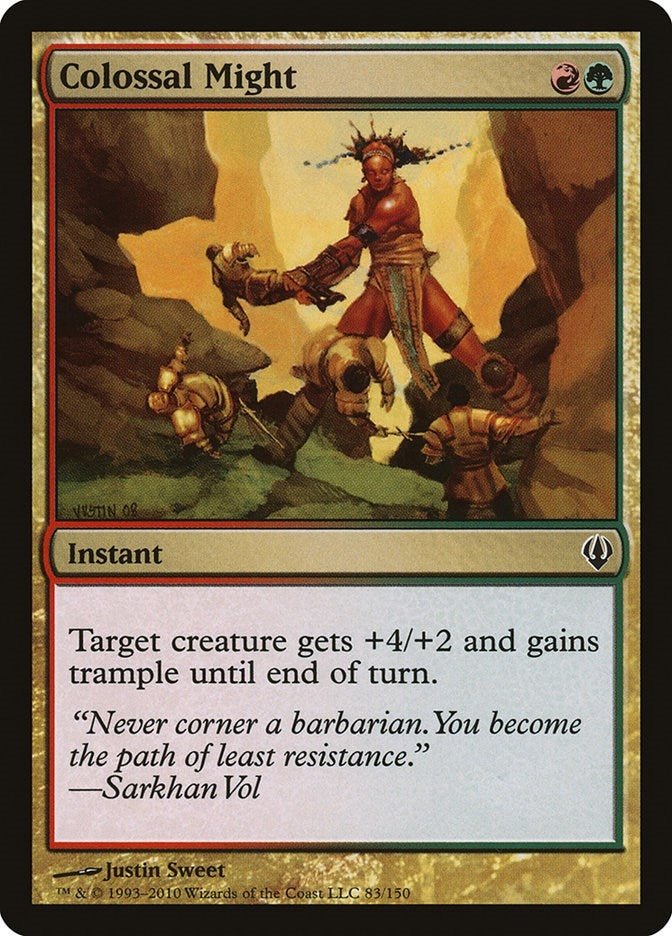Image for Colossal Might (83) [Archenemy] - Magic: The Gathering