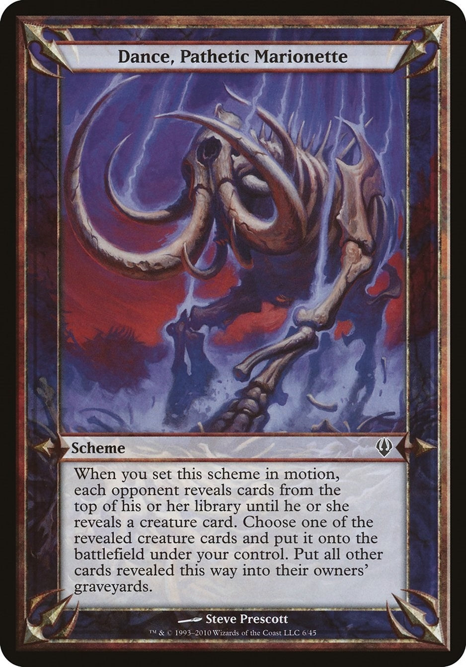 Image for Dance, Pathetic Marionette (Archenemy) [Oversize Cards] - Magic: The Gathering