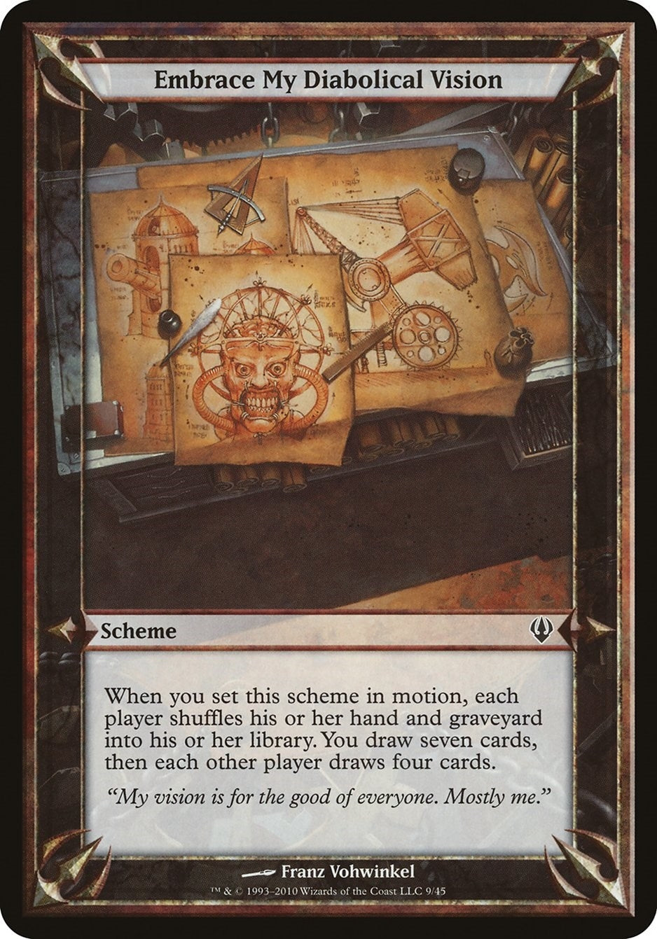 Image for Embrace My Diabolical Vision (Archenemy) [Oversize Cards] - Magic: The Gathering