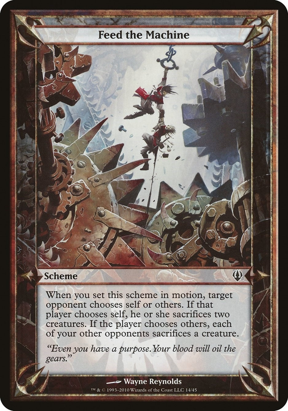 Image for Feed the Machine (Archenemy) [Oversize Cards] - Magic: The Gathering