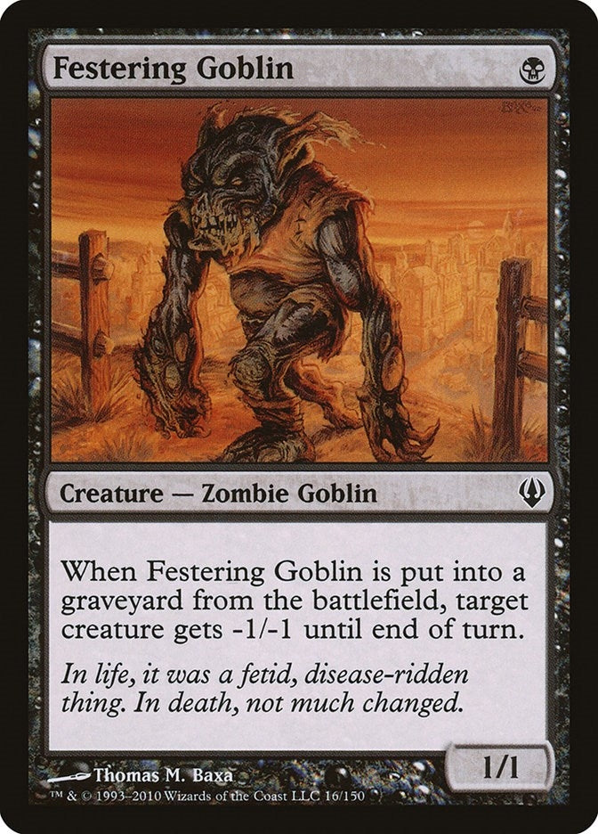 Image for Festering Goblin (16) [Archenemy] - Magic: The Gathering