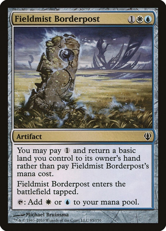 Image for Fieldmist Borderpost (85) [Archenemy] - Magic: The Gathering