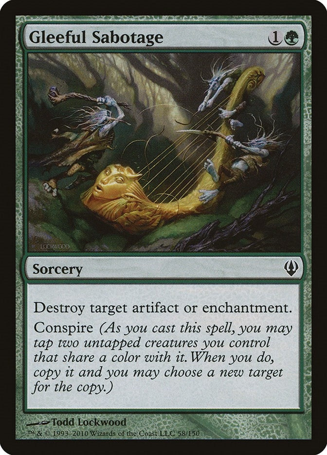 Image for Gleeful Sabotage (58) [Archenemy] - Magic: The Gathering