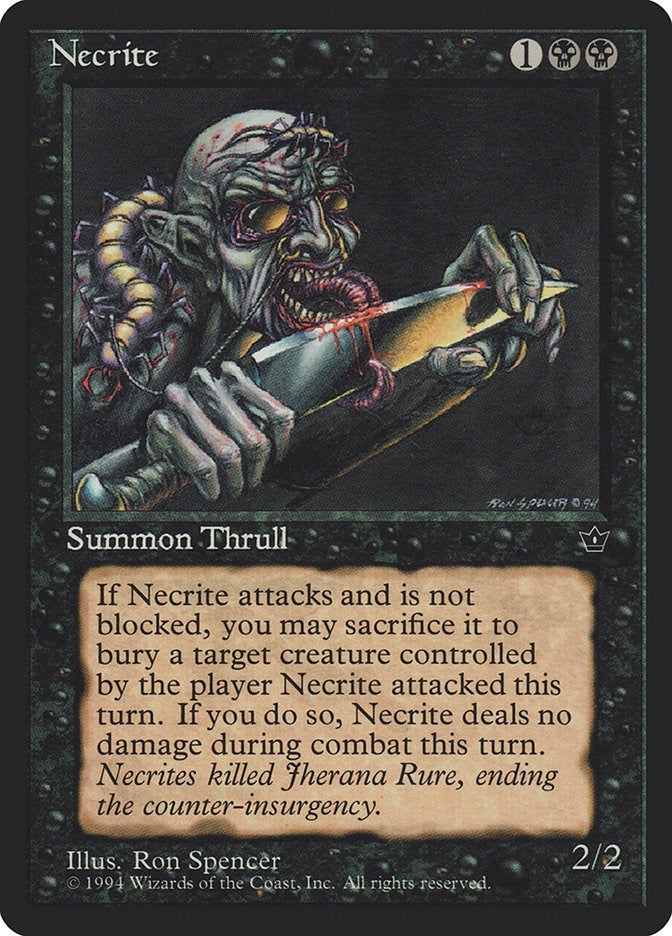 Image for Necrite (Spencer) [Fallen Empires] - Magic: The Gathering