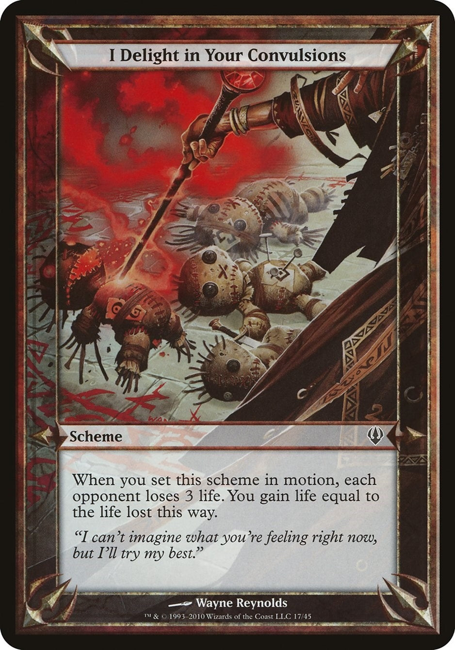 Image for I Delight in Your Convulsions (Archenemy) [Oversize Cards] - Magic: The Gathering