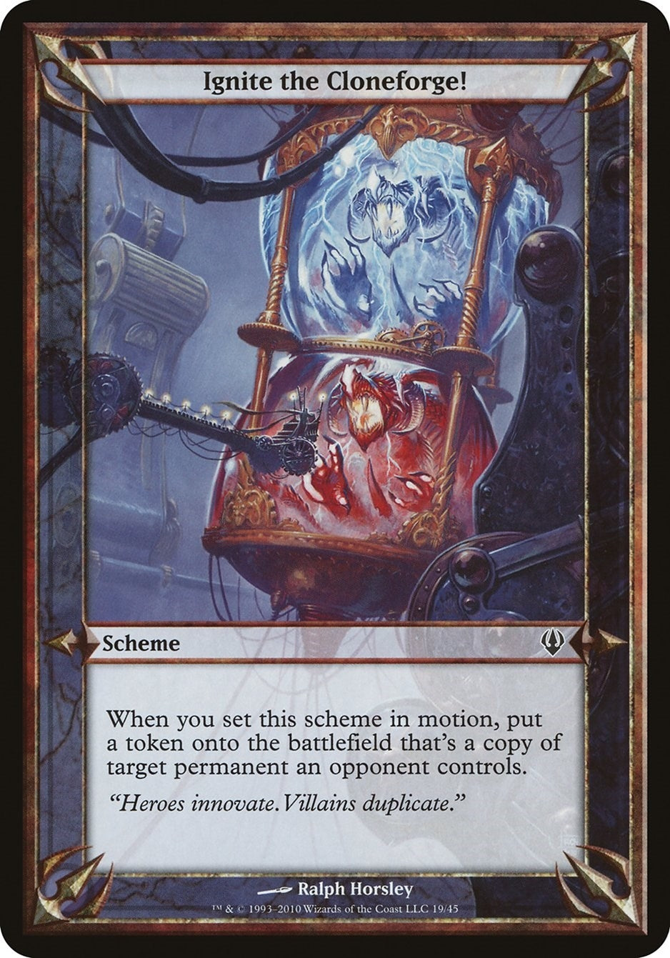 Image for Ignite the Cloneforge! (Archenemy) [Oversize Cards] - Magic: The Gathering
