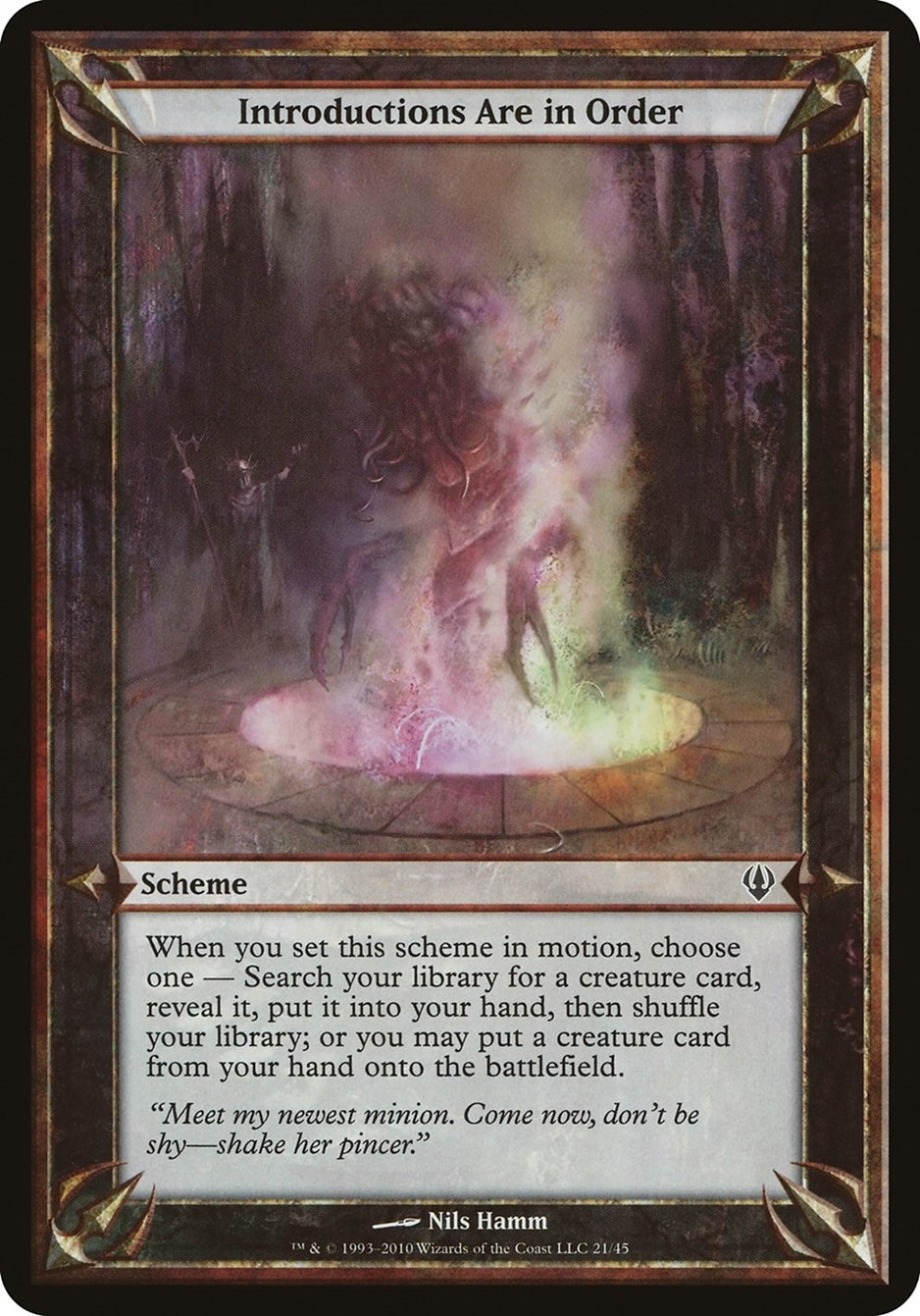 Image for Introductions Are in Order (Archenemy) [Oversize Cards] - Magic: The Gathering