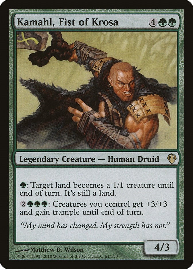 Image for Kamahl, Fist of Krosa (61) [Archenemy] - Magic: The Gathering