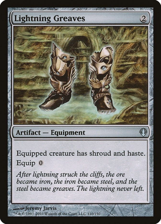 Image for Lightning Greaves (110) [Archenemy] - Magic: The Gathering