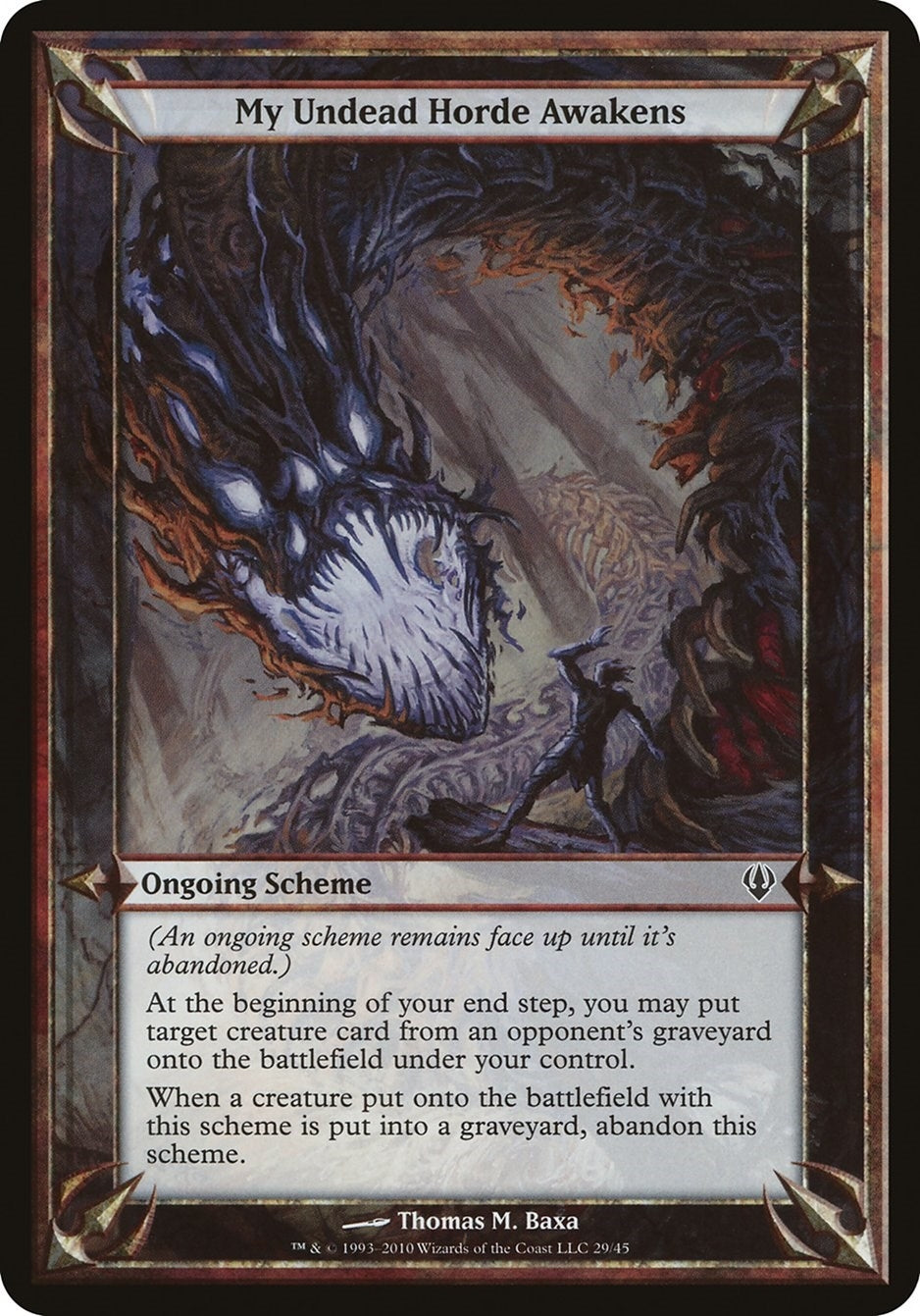 Image for My Undead Horde Awakens (Archenemy) [Oversize Cards] - Magic: The Gathering