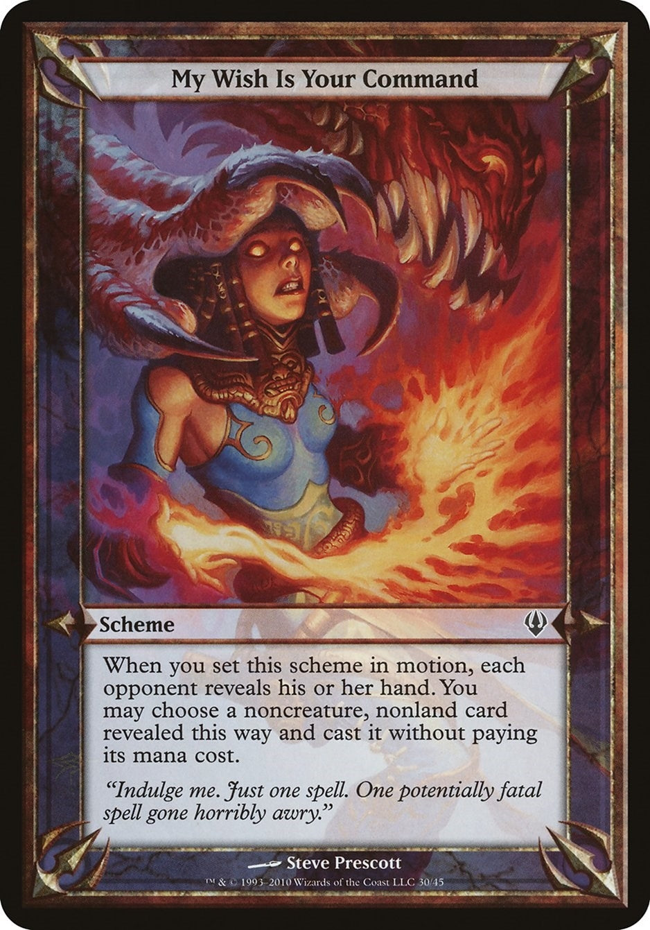 Image for My Wish Is Your Command (Archenemy) [Oversize Cards] - Magic: The Gathering